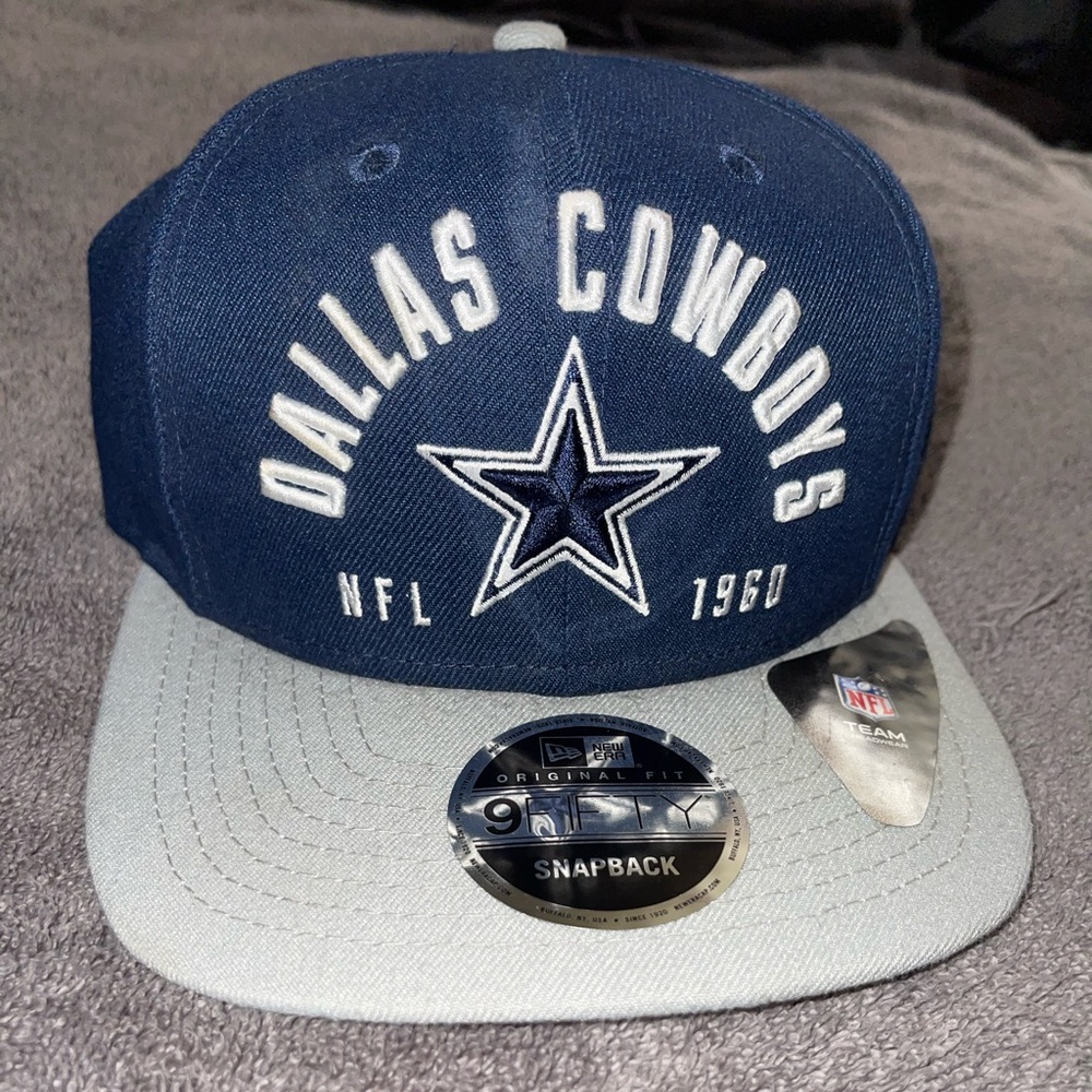 New Era Dallas Cowboys Navy and Gray Snapback Hat